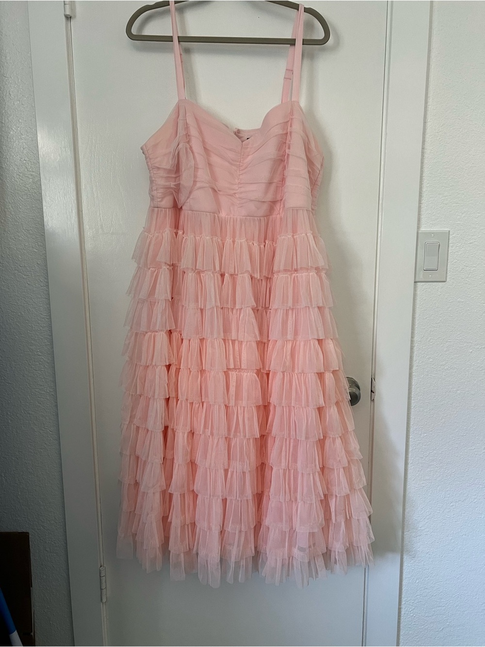 torrid Pink Tiered Tulle Dress